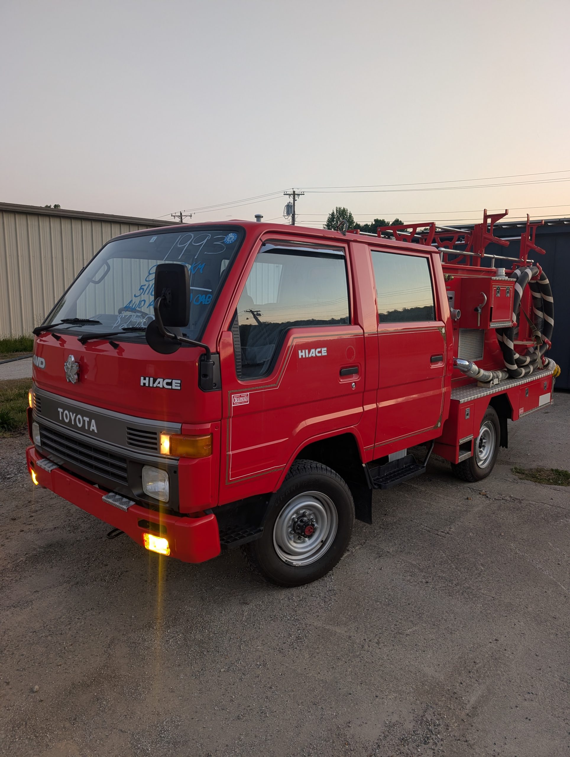 
								Command Attention! 1993 Toyota Hiace Fire Truck 4WD — Only 6K Miles! full									